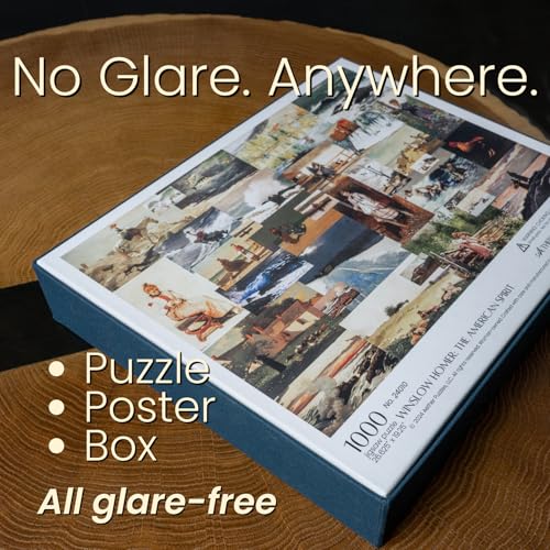Winslow Homer: The American Spirit, Premium 1000 Piece Jigsaw Puzzle for Adults, Glare-Free, Soft-Touch Puzzles, Made in USA, Puzzle Lovers Gift Ideas, 26.6" x 19.25" - color: Winslow Homer: the American Spirit