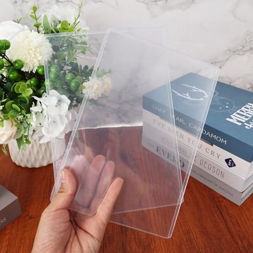 Rainmae 25 Pack 6" x 9" Jumbo Card Sleeves, Rigid Photocard Protectors for Oversized Trading Cards Sheet Protectors, Paper Sleeves Jumbo Sports Cards Sleeves Hard Plastic Document Holder Protector - size: 6" x 9"(25 Pcs)
