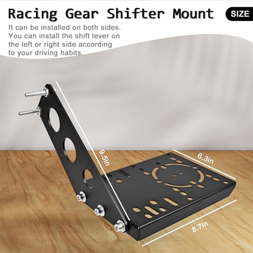Marada Racing Gear Shifter Mount Upgrade for Racing Wheel Stand with Mounting Bolts Fits only for Partial Stand Installing the Gearshift and Handbrake