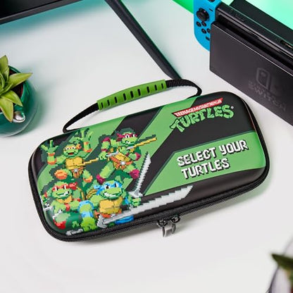 Numskull Teenage Mutant Ninja Turtles Hard Shell Travel Case for Nintendo Switch and OLED Model Console - Fits 10 Games and Switch Accessories - color: TMNT