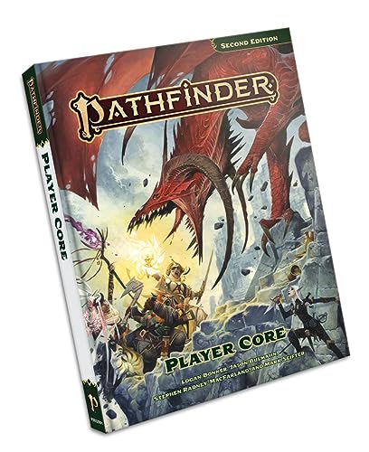 Pathfinder Player Core - Second Edition Remaster Hardcover Rulebook for Tabletop RPG, Complete Character Creation Guide with 8 Classes & Ancestries