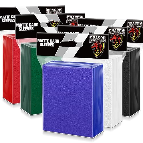 500ct MTG Card Sleeves, 5 Colors Matte Deck Protectors for TCG | Matte Card Sleeves for MTG, TCG, deck building, smooth shuffling and standard trading card protection. - color: 5 Colors, size: 500PCS