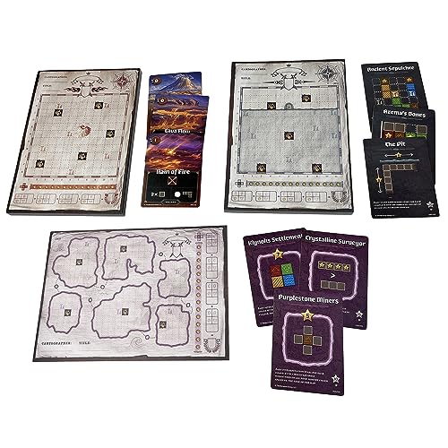 Cartographers: Map Pack Collection | Expansion Maps Set for Cartographers & Cartographers Heroes Board Game | Contains Nebblis, Affril, and Undercity Expansion Packs | Ages 10+ by Thunderworks Games - style: Collection Pack