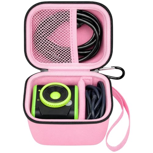 GWCASE Hard Carrying Case for LeapFrog LeapMove Active Learning Game System | Mesh Pocket, Carabiner & Wrist Strap, Keeps Console Cables and Small Accessories Organized for Travel/Home, Pink, Case Only - color: Pink