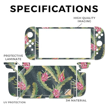 Glossy Glitter Gaming Skin Compatible with Nintendo Switch 2 Console Only - Dragonfruit - Premium 3M Vinyl Protective Wrap Decal Cover - Easy to Apply | Crafted in The USA by MightySkins - color: Dragonfruit, size: Switch 2 Console Skin Only, style: Gloss