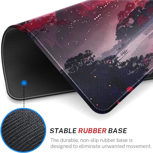 MTG Playmats with Stitched Edges, 24 x 14 inches TCG Play Mat for MTG Trading Card Game Playmats Smooth Surface Battle Game Rubber Collection - color: Playmat 3 No Zones