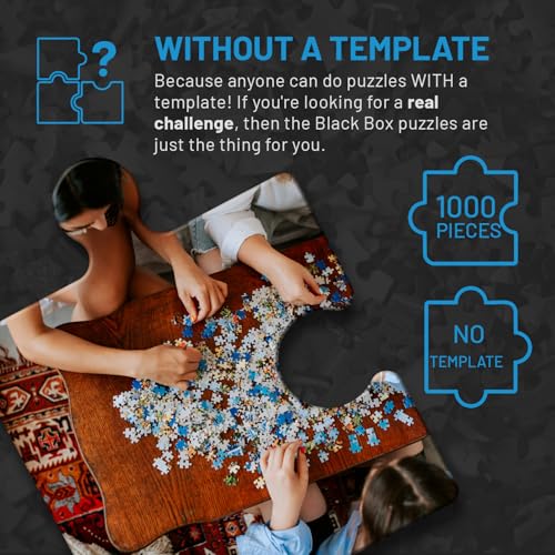 Misu Games Black Box Puzzle Without Template, Jigsaw Puzzles for Adults 1000 Pieces, Cool Jig-Saw Puzzels 20x27 Multiple Categories, Difficult Puzzle (Architecture, 2023)