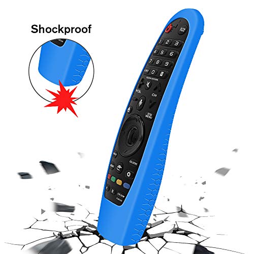 Silicone Protective Case for LG AN-MR600 / AN-MR650 / AN-MR18BA / AN-MR19BA Remote Control [Anti-Lost] Anti Slip LG Magic Remote Case Cover Skin Holder Sleeve Protector (Blue) - color: Blue
