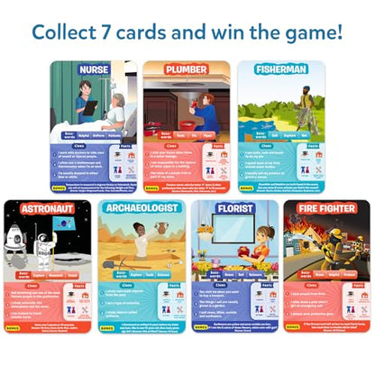 Skillmatics Guess in 10 Professions, Perfect for Boys, Girls, Kids & Families Who Love Card Games, Educational Toys, Gifts for Ages 6, 7, 8, 9 and Up - style: Professions