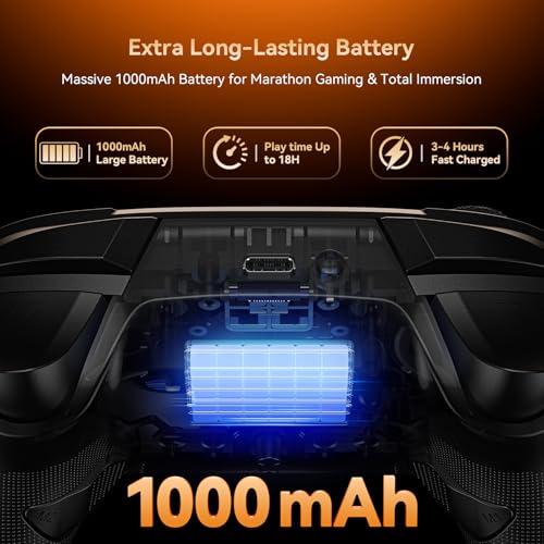 FASTSNAIL Wireless Controller for Nintendo Switch 2/1/OLED | Hall Effect Joystick P-Controller with 12 RGB/Programming/Motion Control/Gyro Axis/Turbo/Vibration/Screenshot/Wake up