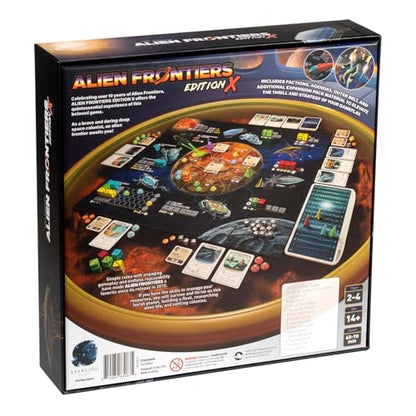 Alien Frontiers Edition X Board Game for 2–4 Players, Age 14+, Strategy | Build your space colony with strategic resource management in Alien Frontiers.