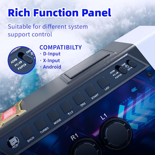 qanba Q3 Obsidian Silent Arcade Joystick Multifunction Edition for PC (Fighting Stick)
