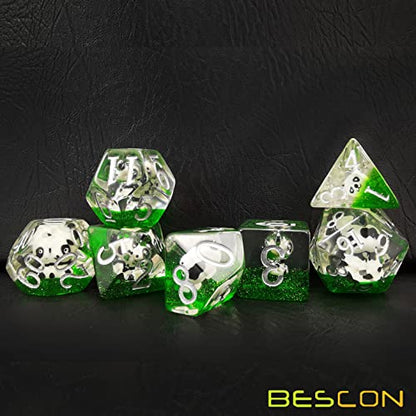 Bescon 3 Pieces Astrological Dice Set, Constellation Divination D12 Dice, Glowing in Dark Effect - color: Glowing in Dark Set