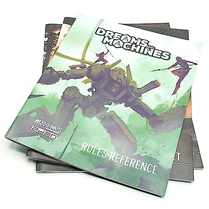 Modiphius: Dreams and Machines: RPG Starter Set to Play & Explore The World of Evera Prime, Booklet, Dice, Cards & More - style: Starter Set