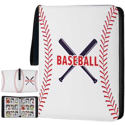 Card Binder for Cards Binder 9-Pocket,Compatible with Cards, 9-Pocket Pages Sleeves Hold up 720 Cards.Trading Card Binder with Sleeves，Card Holder Collector - color: white, size: 9 Pocket 720