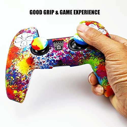 Silicone Skin for PS5, Anti-Slip Shell Cover Case with Joystick Grips, PlayStation 5 Controller - color: PS5 controller #18