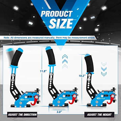64 Bit USB Handbrake, Upgraded PC Sim Racing Games Handbrake for Logitech G25 G27 G29 G920 G923 Thrustmaster T500 T300