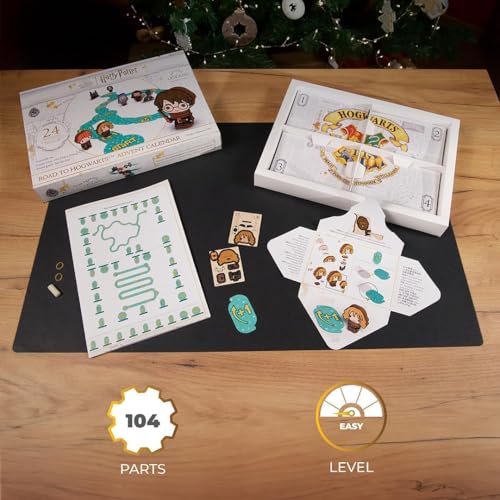 UGEARS Harry Potter Advent Calendar 2025 Road to Hogwarts – 3D Wooden Puzzles for Adults with 16 Figurines, 60 Game Board, 24 Secret Envelopes – Christmas Advent Calendar 2025 Harry Potter Gifts - style: Harry Potter Advent Calendar