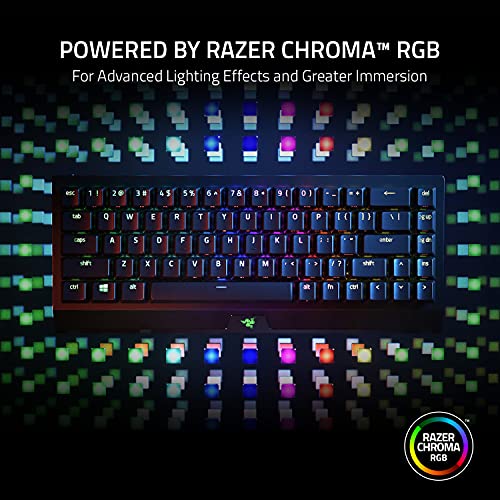 Razer BlackWidow V3 Mini Wireless Mechanical Gaming Keyboard, Yellow Switch | Linear & Silent, Doubleshot ABS Keycaps, Snap Tap, 200 Hr Battery - color: Yellow Switches - Linear & Silent, size: Mini Keyboard, style: Keyboard