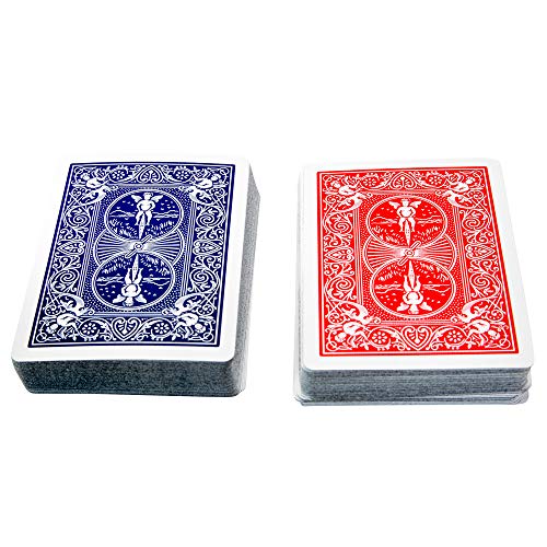 Modern Elegant Playing Card Deck Holder Tray with 2 Decks of Playing Cards in Unique Stylish Deluxe Acrylic Box with Color lid (Yellow) - color: Yellow