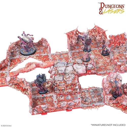 Dungeons & Lasers: PrismaCast Pre-Painted Terrain - BELLY OF THE BEAST: PRE-PAINTED