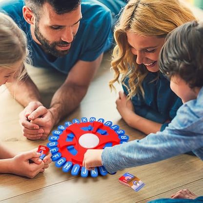 Full 26 Letters Word Games,144 Categories Think Game, Quick Thinking Letter Pressing Word Game, Fast-Paced Board Game, A Great Board Game for Family and Friends (A1)