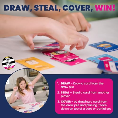 Jelly Fish Toast & Jam Card Game by Taco Cat Games, Ages 7+, 2-6 Players | Strategy card game, collection & sabotage mechanics, pun-filled cards, shifting objectives, compact for travel, quick rounds