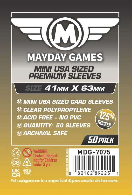 Mayday Games Luthier Compatible Premium Card Sleeve Bundle - size: Premium, style: Luthier