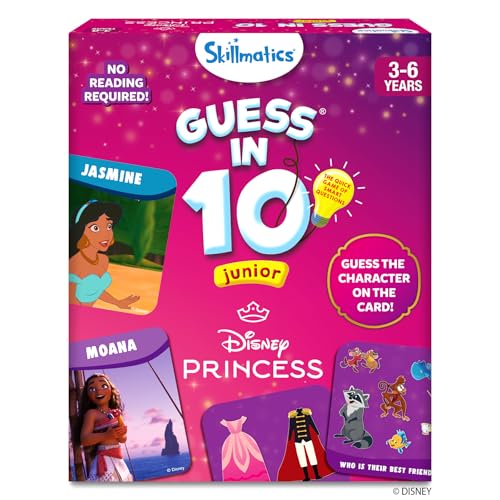 Skillmatics Guess in 10 – Disney Princess Card Game for Preschool Kids - style: 5. Disney Princess