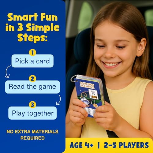 WELL BALANCED Road Trip Games - 55 Fun Car Games for Kids and Adults
