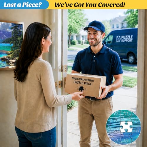 500 Pieces Puzzles for Adult Jigsaw Puzzle 500 Piece Puzzle Elderly Puzzle | Mountain Forest Lake Puzzles Gift for Mom Dad Family Friend Family Activity Games Home Decor Wall Art 20.5x15IN - style: Lake