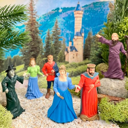 Safari Ltd. Days of Old TOOB - Figurine of Wizard, Witch, Queen, King, Princess, and Prince - Medieval Toy Set for Boys, Girls, and Kids Ages 3+