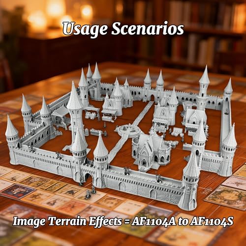 Miniature Game Market Stalls - 25mm Scale Unpainted TTRPG Merchant Tent Scenery, 4-Piece Fabric Awning Map Props for Dungeons and Dragons Wargame - Market Stall Awning (AF1104 P) - color: Af1104 P Market Stall Awning
