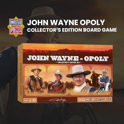 MasterPieces Opoly Board Games - John Wayne Opoly - Officially Licensed Board Games For Adults, Kids, & Family - color: Team Colors