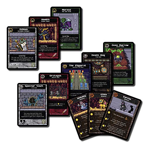 Brotherwise Games Boss Monster: Vault of Villains Expansion, 2 to 6 Players | ages 13+, Upgrade your dungeon by hiring one of 15 all-new Minibosses!, New Bosses, Spells, and more!