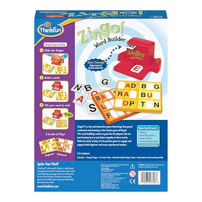 ThinkFun 7706-T Zingo Word Builder Early Reading Game - Award Winning Game for Pre-Readers and Early Readers