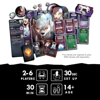 Dice Throne Box Game - Strategic Dice & Card Battler (Pale Lady) - style: Pale Lady