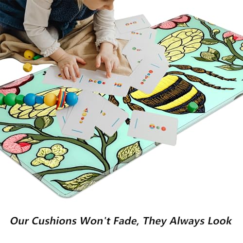 Bee for MTG & TCG Playmat Mouse Pad,BFDHGQZC 24" x 14" Game Mat for MTG/RPG/CCG Trading Card Game Playmats Table Mat Perfect for Card Games Video Games Computer Office - color: Bee