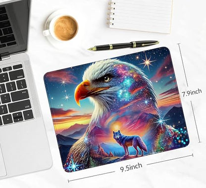 Anti Slip Rubber Eagle Mouse Pad, Starry Sky Computer and Office Mouse Pad | High Density Smooth Surface, Anti Slip Rubber Bottom Stable And Not Displaced, Exquisite Lock Edge Wear-Resistant And Durable - color: Starry Sky Eagle
