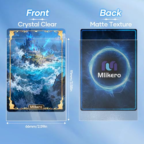 500 Count Card Sleeves – Matte Clear Trading Card Sleeves, Polypropylene (PP), Fit for MTG, TCG, Baseball, Football, and Game Cards (Matte Clear) - color: Matte Clear, size: 500 Pack