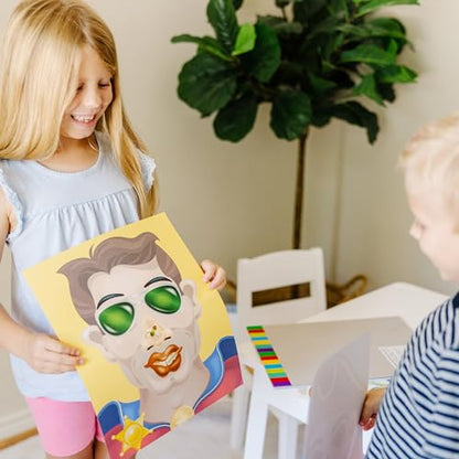 Melissa & Doug Make-a-Face Sticker Pad - Crazy Characters, 20 Faces, 5 Sticker Sheets