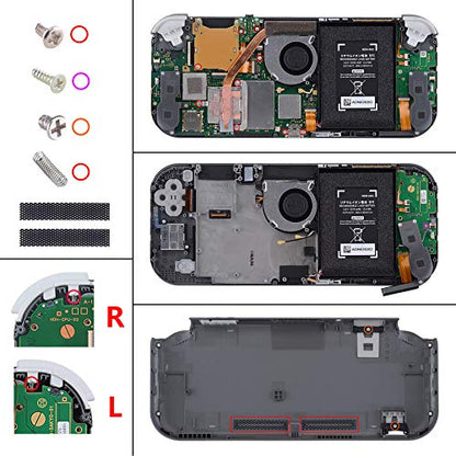 eXtremeRate Cherry Blossoms Pink DIY Replacement Shell for Nintendo Switch Lite, NSL Handheld Controller Housing with Screen Protector, Custom Cover for Nintendo Switch Lite [Console NOT Included] - color: Cherry Blossoms Pink