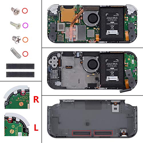eXtremeRate White DIY Replacement Shell for Nintendo Switch Lite, NSL Handheld Controller Housing with Screen Protector, Custom Case Cover for Nintendo Switch Lite [Console NOT Included] - color: White