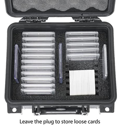 Case Club 25-41 Graded Card Slab Carrying Case - Slotted Storage Fits PSA/BGS/FGS Graded Slabs - Sports/Trading Collector Box for Graded Cards - Travel Holder for Slabs/Sleeves/Loose Cards - style: Simple and Functional Style