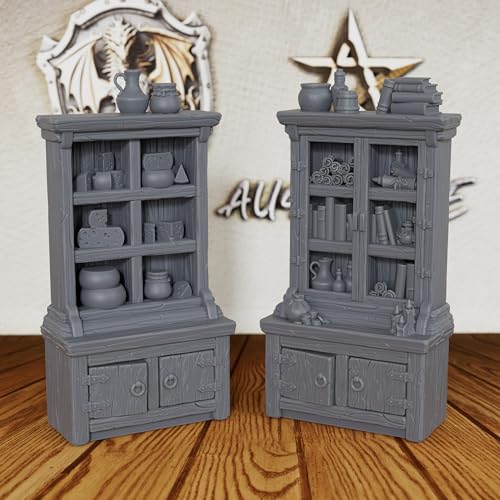 Unpainted 28mm Scale Tabletop RPG Dead Body Scenery - 8pc Resin Corpses & Wooden Cart Set for DND Minis, Fantasy Miniature Game Diorama, TTRPG Dungeon Masters Accessory（AS690）