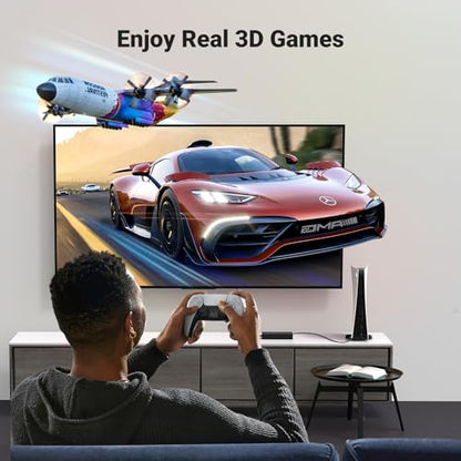 UGREEN HDMI Switch 5 in 1 Out 4K@60Hz, HDMI Splitter with Remote 5 Port Switcher Selector Box Support 3D CEC HDR HDCP2.2 Compatible with PS5/4/3 Xbox Nintendo Switch Roku TV Fire Stick Black - color: Black