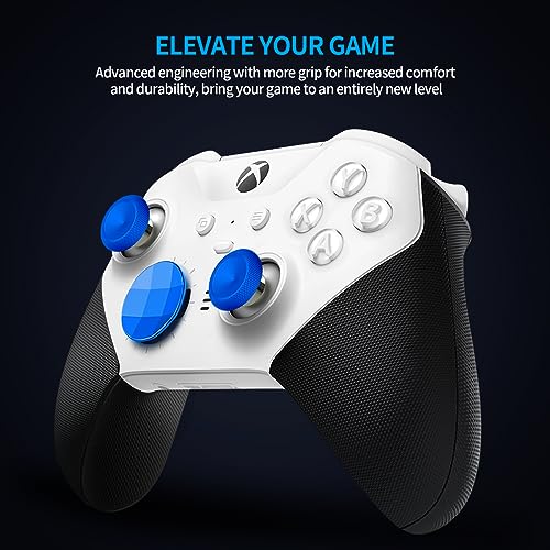 Complete Component Pack for Elite Controller Series 2 - Accessories Replacement Parts Repair Kit with Storage Case, Charging Dock and Charger Cable, 6 Thumbsticks, 4 Paddles, 1 D-Pad - color: Blue