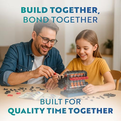 Playz Working Inline 6 Engine Model Kit - Build Your Own Mini Engine kit | that runs for Adults and Kids 8+ Large Engine Building Blocks STEM Engineering kit, Visible Real Engine model Kit that Works - style: Inline 6