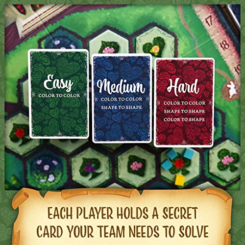 Paint the Roses Board Game | Cooperative Alice in Wonderland Deduction Game | 2-5 Players | Age 11+ | 60 Min