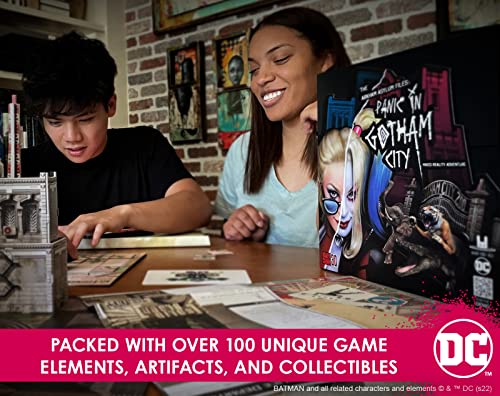 Arkham Asylum Files: Panic in Gotham City Augmented Reality Board Game - Escape Room-esque Batman Mystery with Harley Quinn and The Joker, Family Night - iPhone/iPad Only